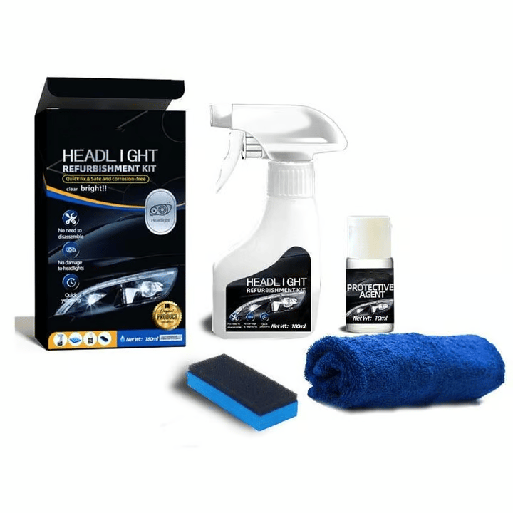 đ Automotive Headlamp Restoration Fluid, blurring enhanced crystalline coating refurbisher
