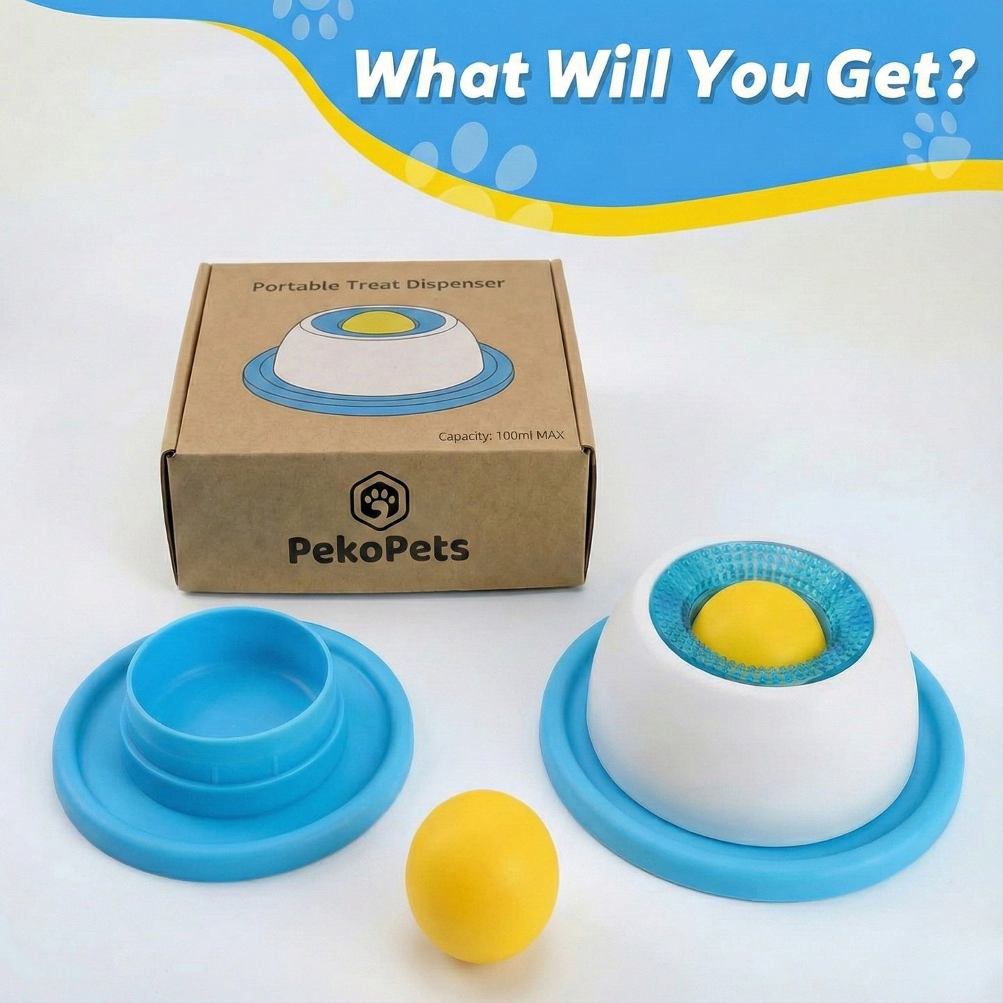 🐶 Dog Calming Lick Bowl (PP Material)
