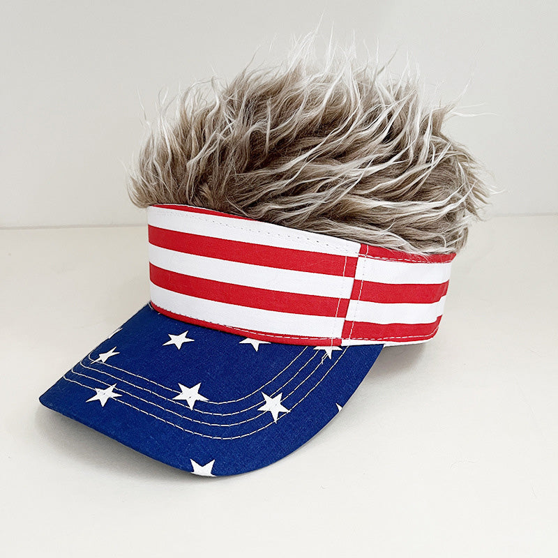 Novelty Wig Baseball Cap