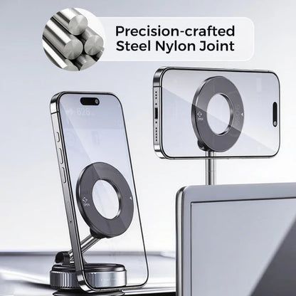 🔥 Retractable Car Phone Mount - 360° Magnetic Holder