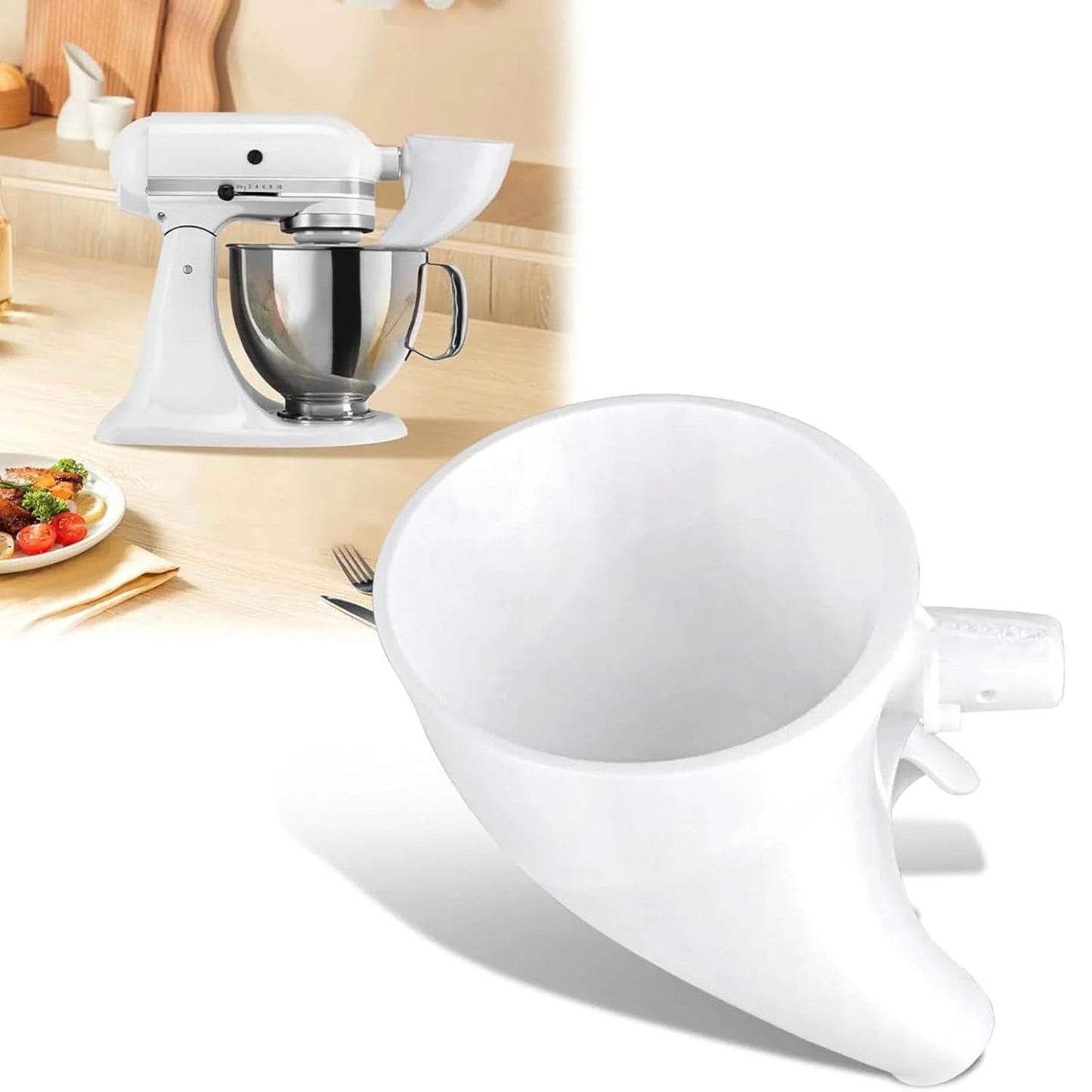 🔥LAST DAY 48% OFF - ✨Flour Funnel for Kitchen Aid Stand Mixer