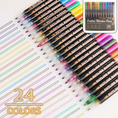 Dreamy Sparkle Dual-Line Contour Pen