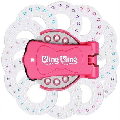 ✨Glitter Diamond Styling Tools Hair Gemstone Styling Set to light up girls' hair, clothes, accessories, No Heat Required Hair Styling Accessories