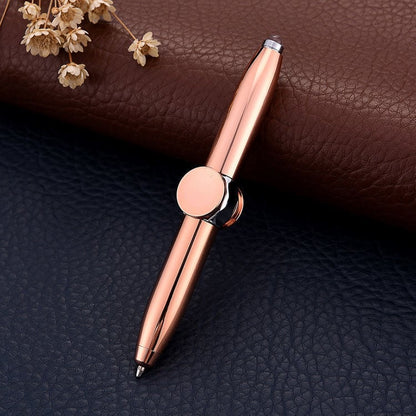 Rotating LED Light Ballpoint Pen – Anti-Stress Anxiety Relief! ✨✍️