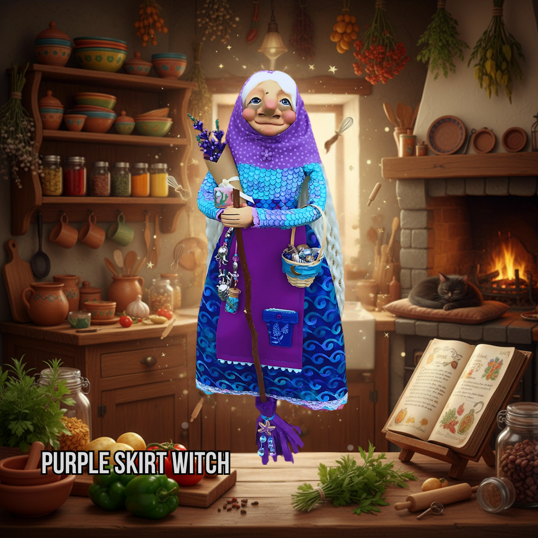 💜Purple Skirt Witch