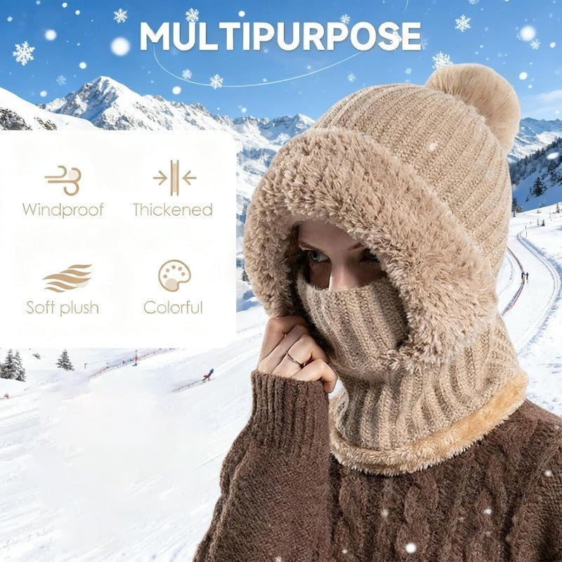 Fleece-Lined Winter Knit Beanie