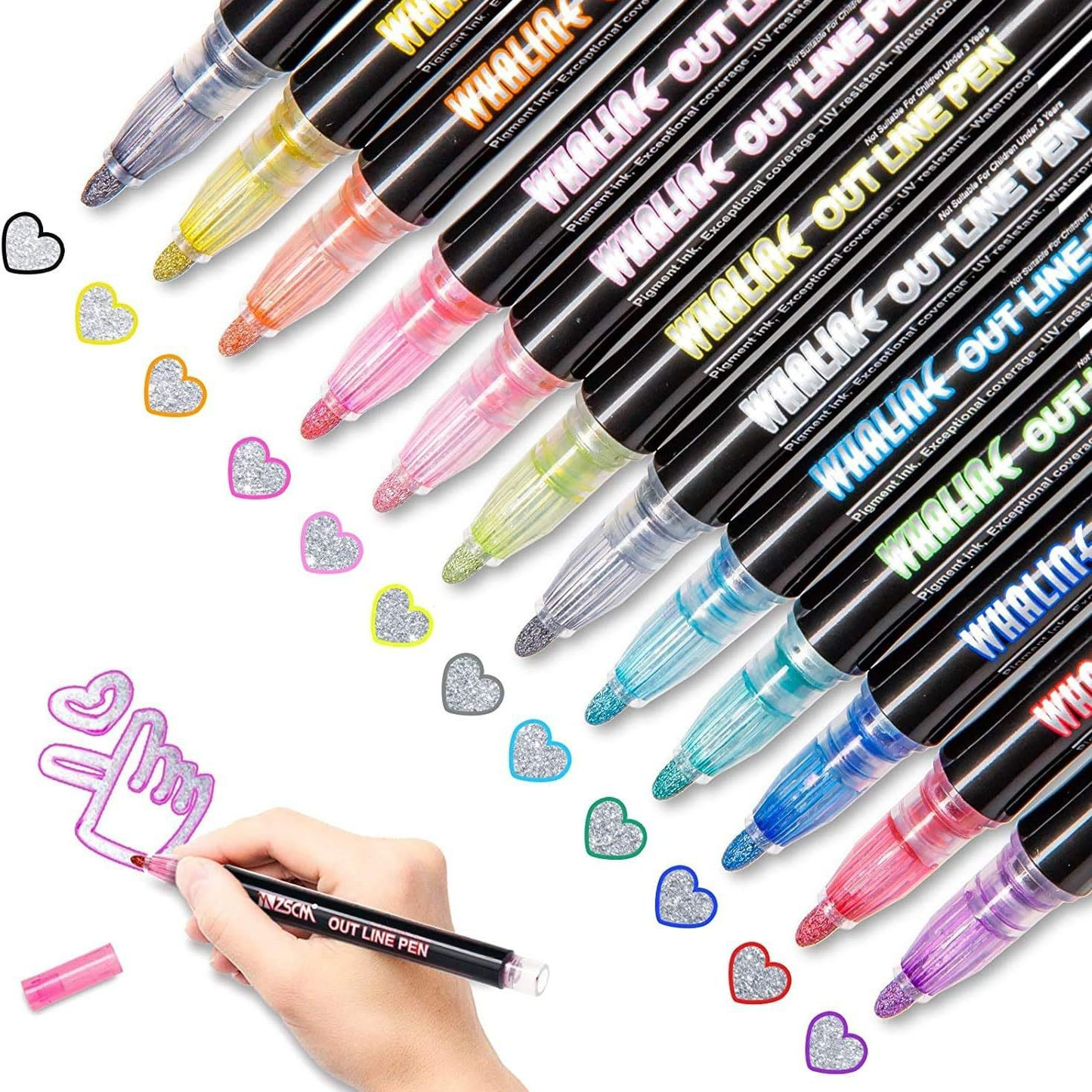 Dreamy Sparkle Dual-Line Contour Pen