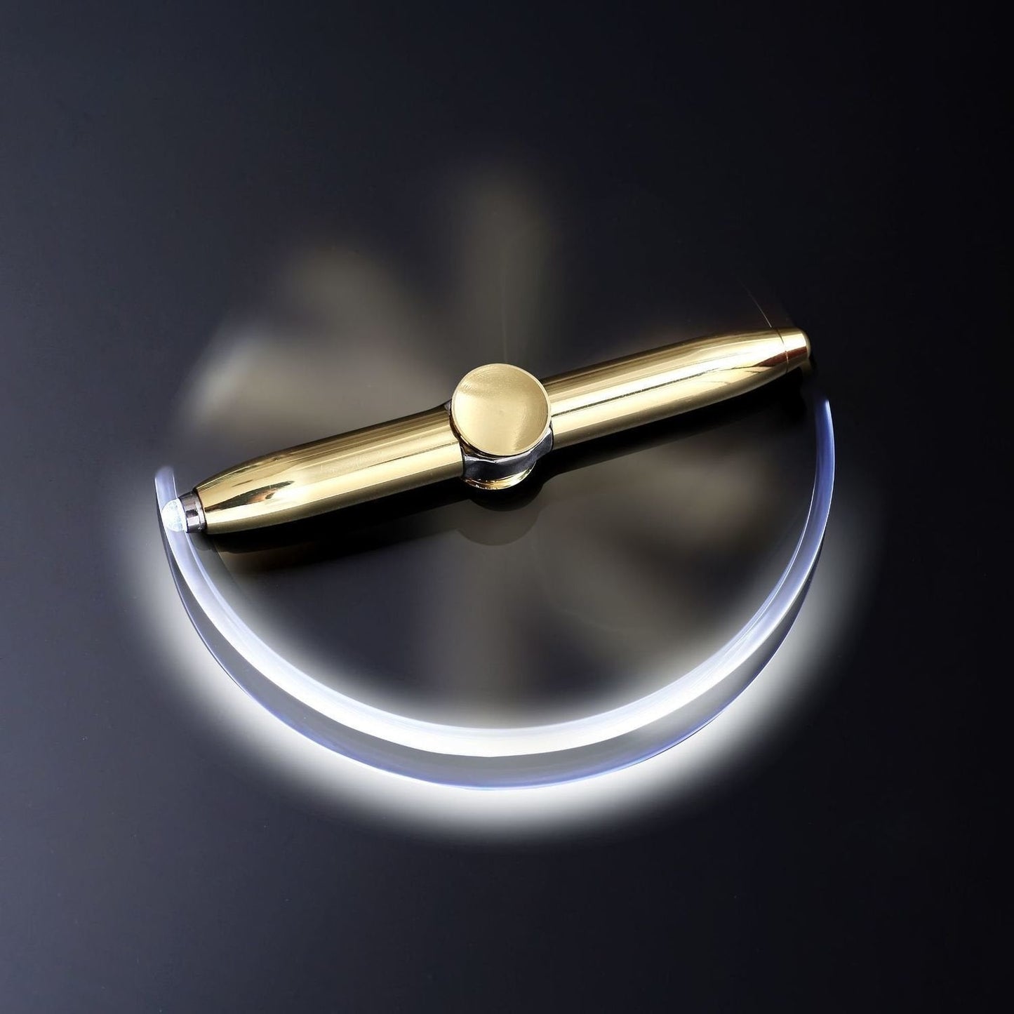 Rotating LED Light Ballpoint Pen – Anti-Stress Anxiety Relief! ✨✍️