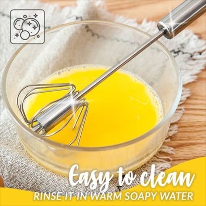 🔥Christmas SALE 49%OFF - Stainless Steel Semi-Automatic Whisk