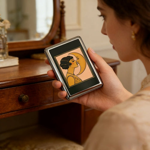 🛡️Vintage Art Deco Versatile Card & Cash Case With RFID Protection
