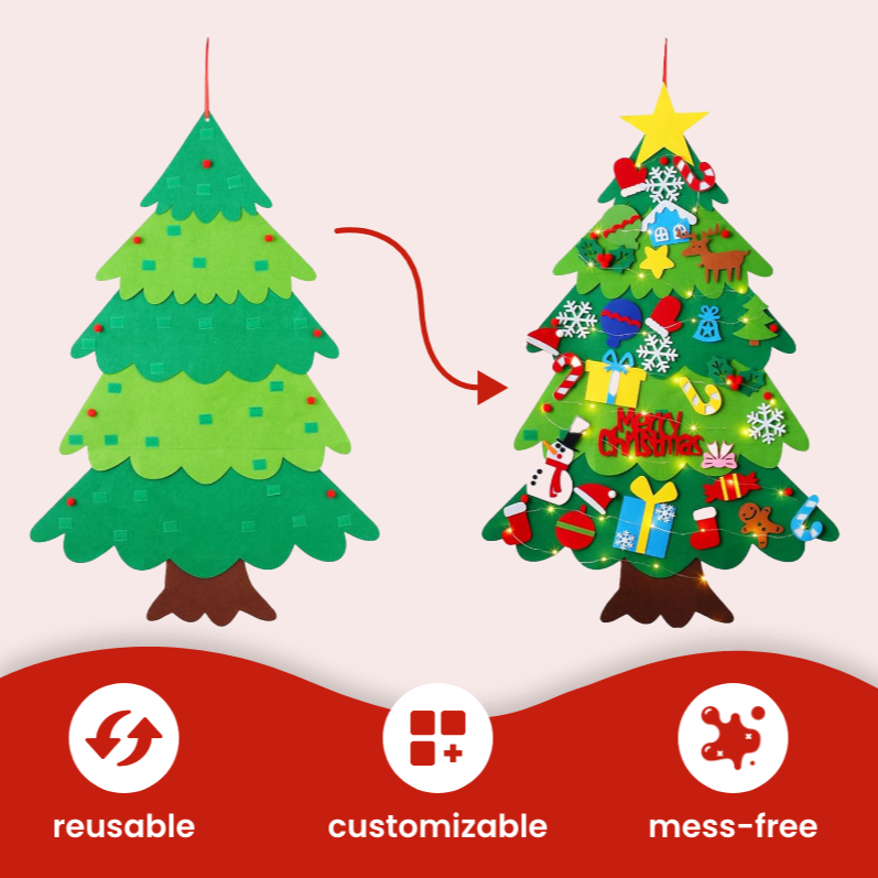 🔥Last  Day - 49% Off🔥Felt Christmas Tree