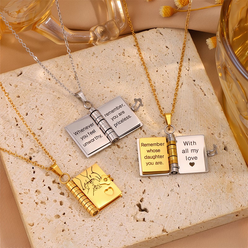 🏆 Hot Sale - 49% OFF 🔥🔥My Little Star Book Necklace for Daughter & Son, Birthday Day Gift Graduation Jewelry of Love