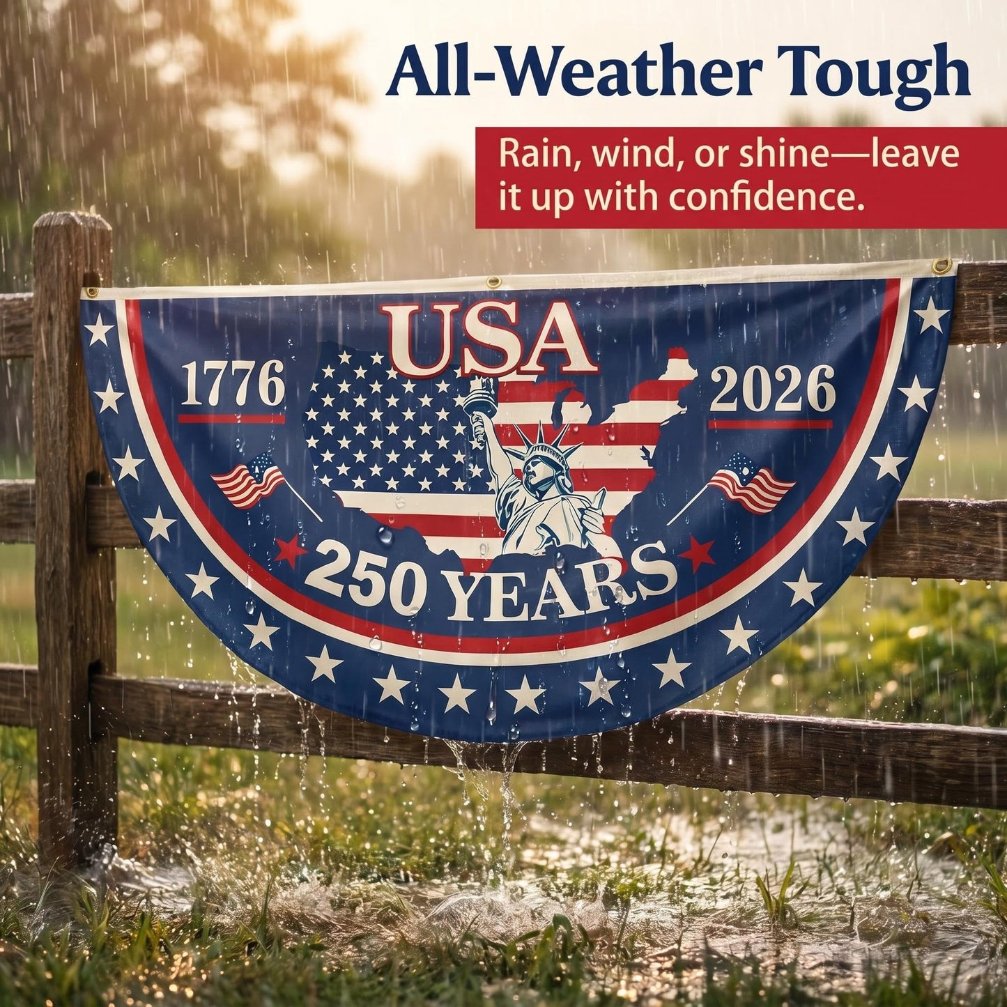 100% Veteran Owned / Handcrafted in USA-250th Anniversary Banners