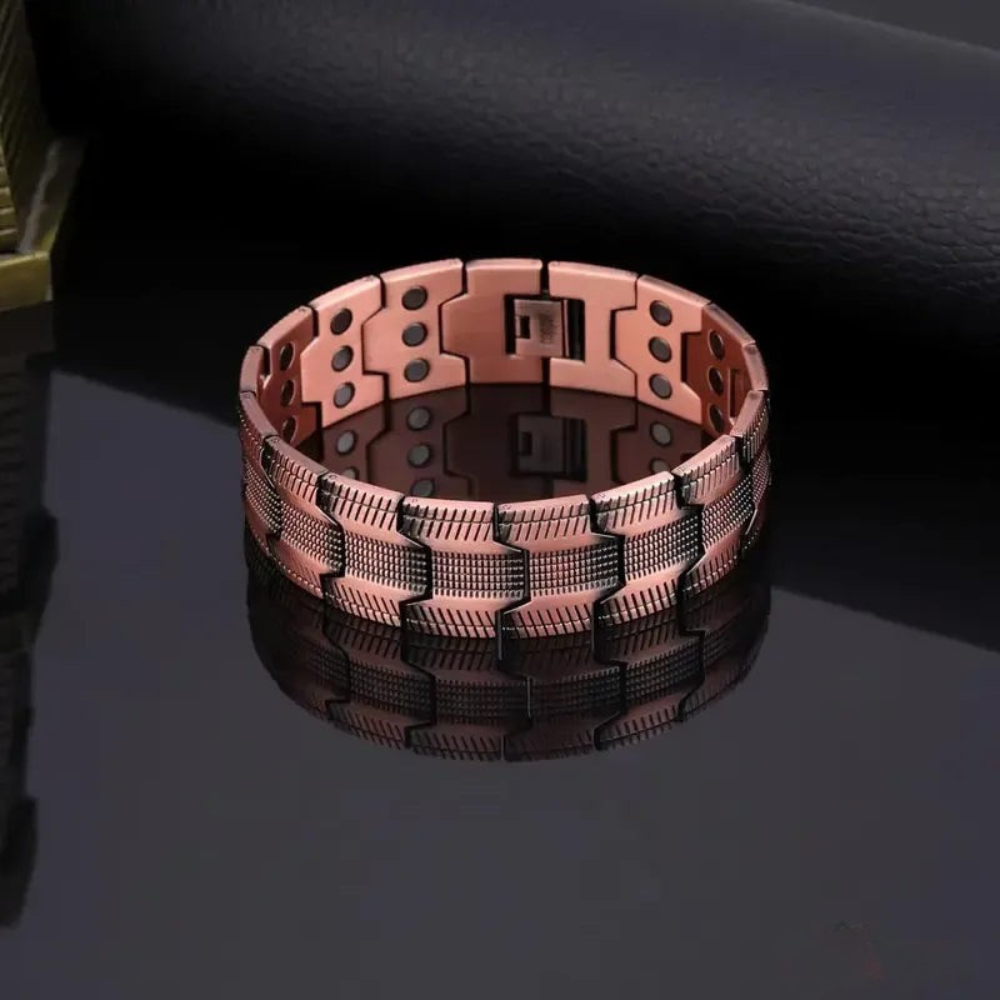 🎁 The Heritage Copper Band 🎁Magnetic Copper Bracelet for Men — EllipseMAX 5X Strength 5,000 Gauss Magnets