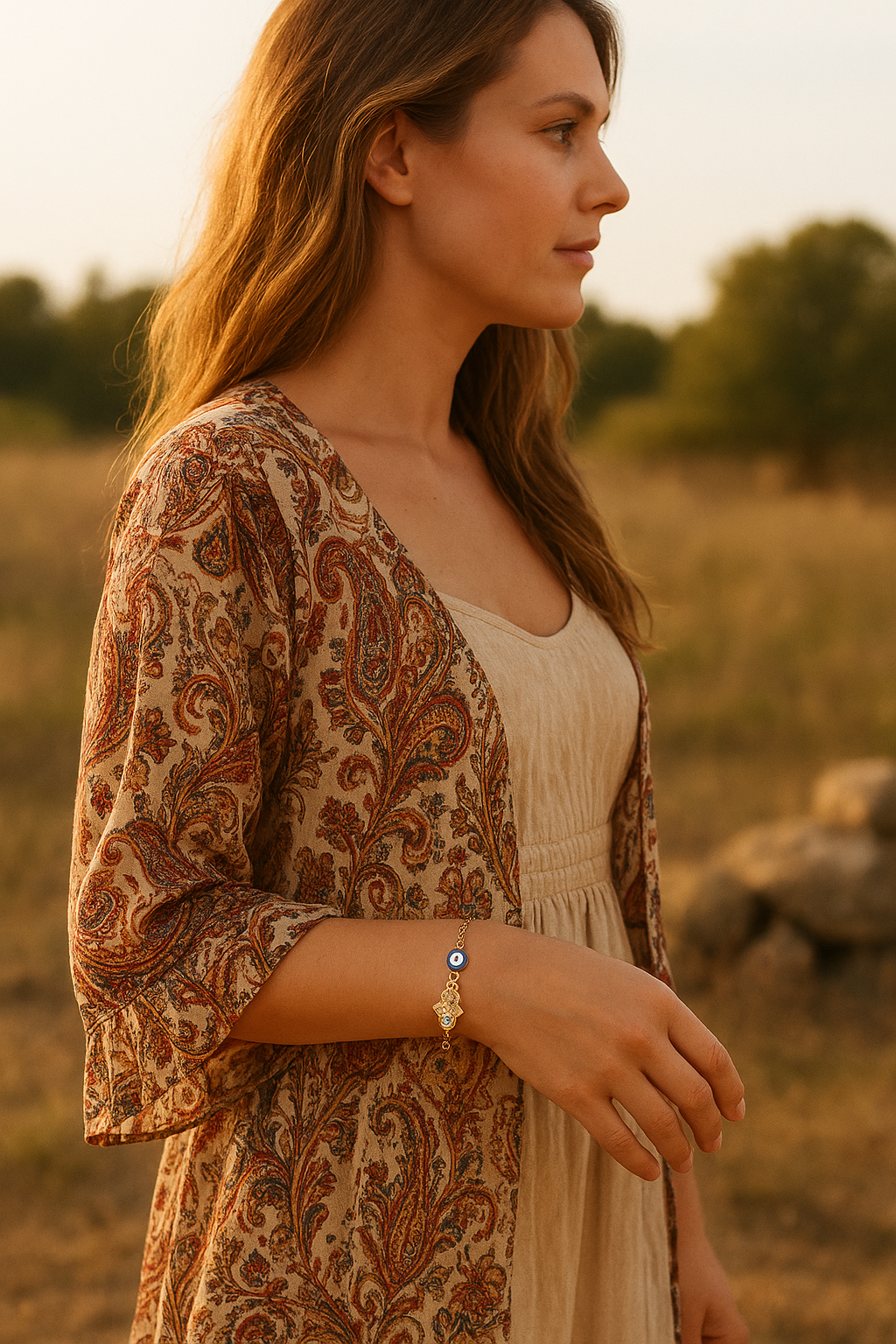 Protect Your Energy in Style — The Hamsa & Evil Eye Bracelet