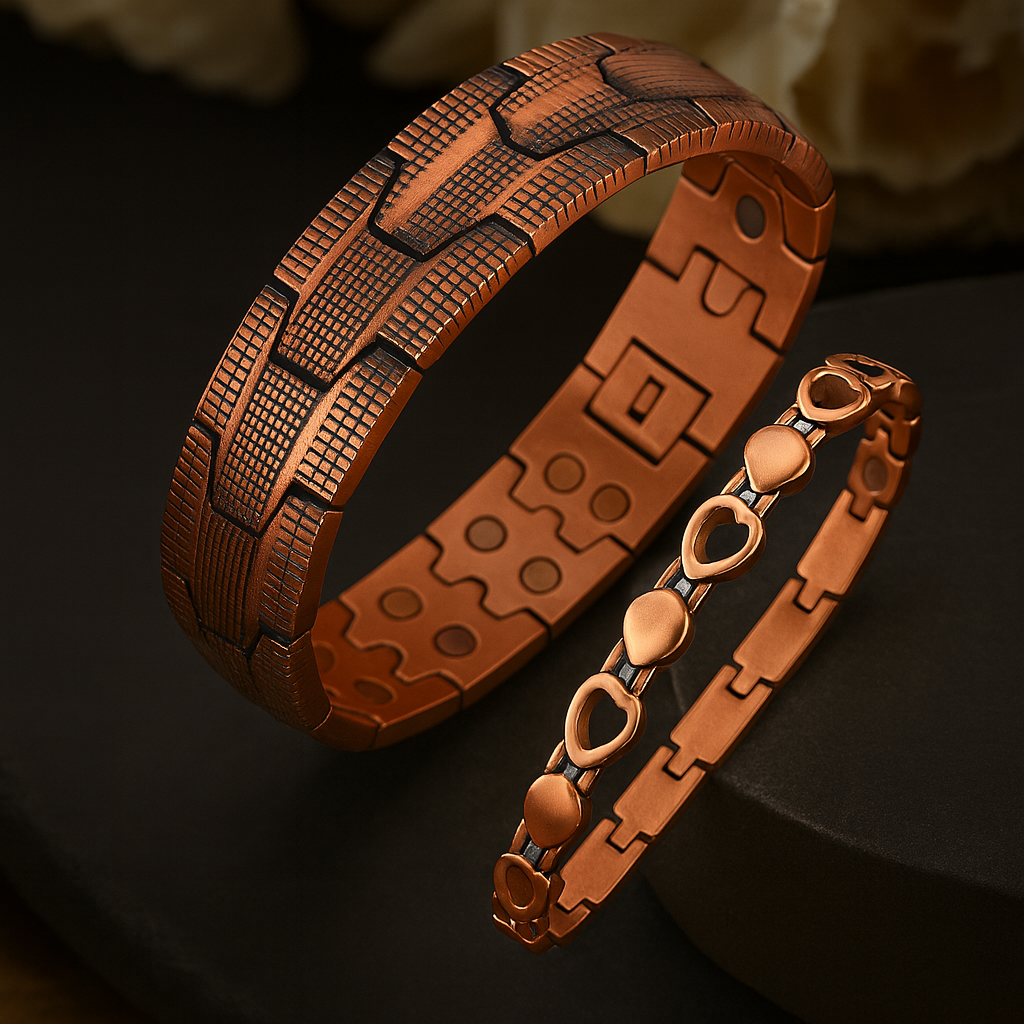 🎁 The Heritage Copper Band 🎁Magnetic Copper Bracelet for Men — EllipseMAX 5X Strength 5,000 Gauss Magnets