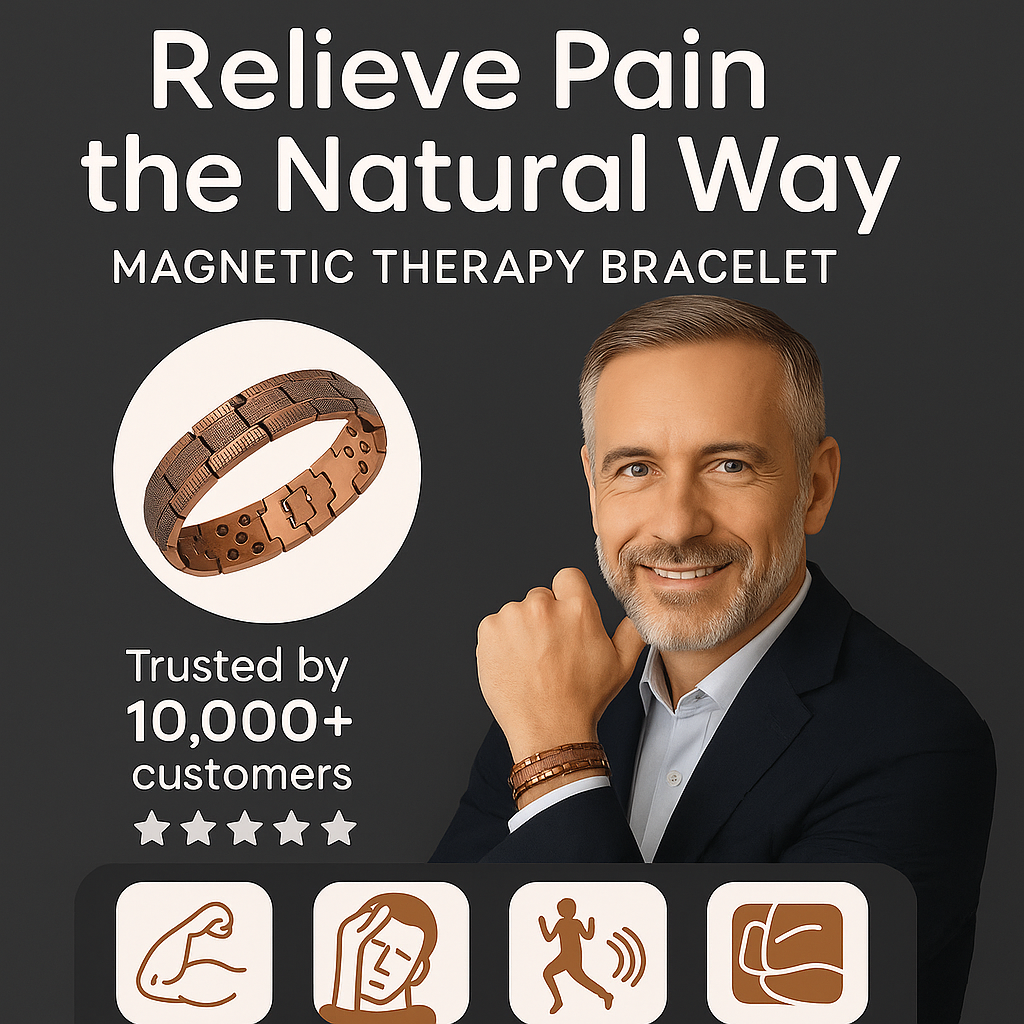 🎁 The Heritage Copper Band 🎁Magnetic Copper Bracelet for Men — EllipseMAX 5X Strength 5,000 Gauss Magnets