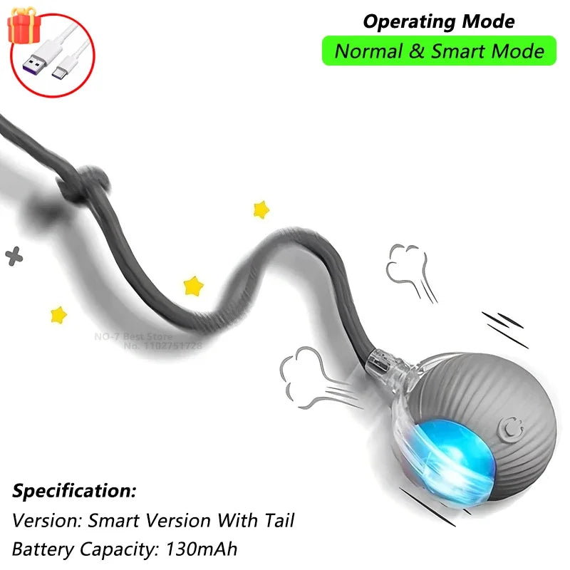 Magic Ball with Lights - Rechargeable, cat's favorite toy!