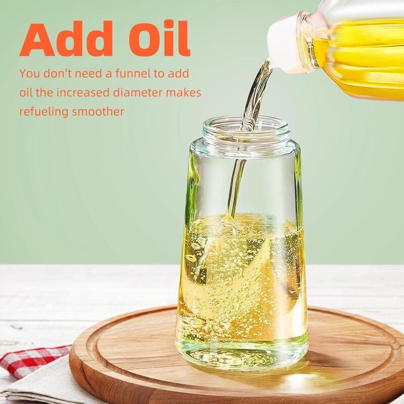 🎁HOT SALE💕2 in 1 Glass Oil Sprayer & Dispenser🔥