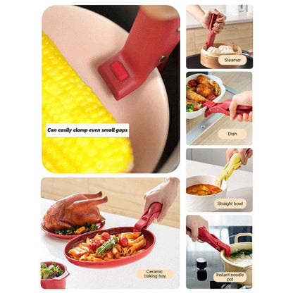 Multi-Purpose Anti-Scald Bowl Holder Clip for Kitchen（✨ Buy 1, Get 1 FREE! That’s right — today only!）