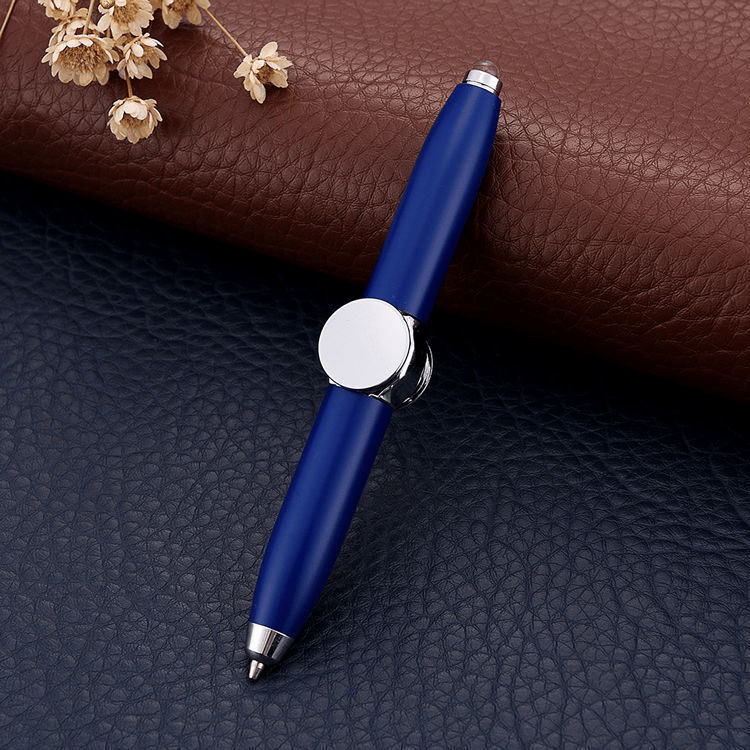 Rotating LED Light Ballpoint Pen – Anti-Stress Anxiety Relief! ✨✍️