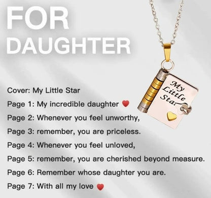 🏆 Hot Sale - 49% OFF 🔥🔥My Little Star Book Necklace for Daughter & Son, Birthday Day Gift Graduation Jewelry of Love