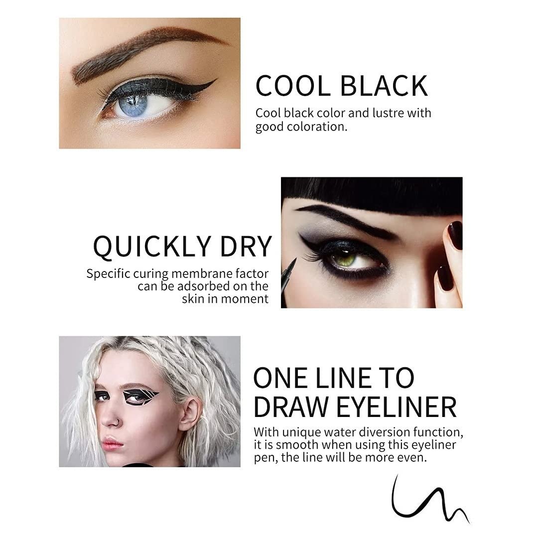 14-Pack Eyeliner Pencil Waterproof Colored Gel Liners with Metallic & Shimmer Finishes Smudge-Proof