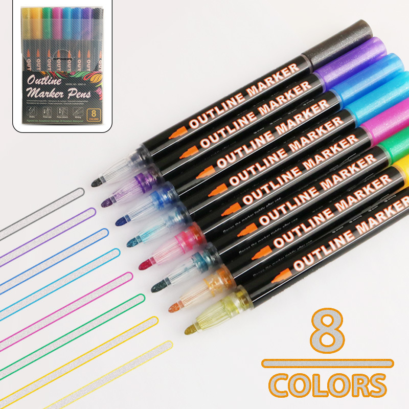 8 Colors- 1 Set