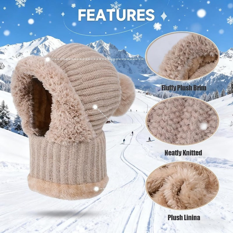 Fleece-Lined Winter Knit Beanie