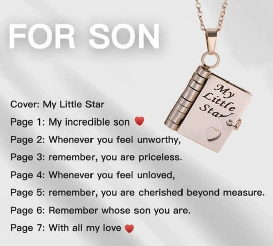 🏆 Hot Sale - 49% OFF 🔥🔥My Little Star Book Necklace for Daughter & Son, Birthday Day Gift Graduation Jewelry of Love