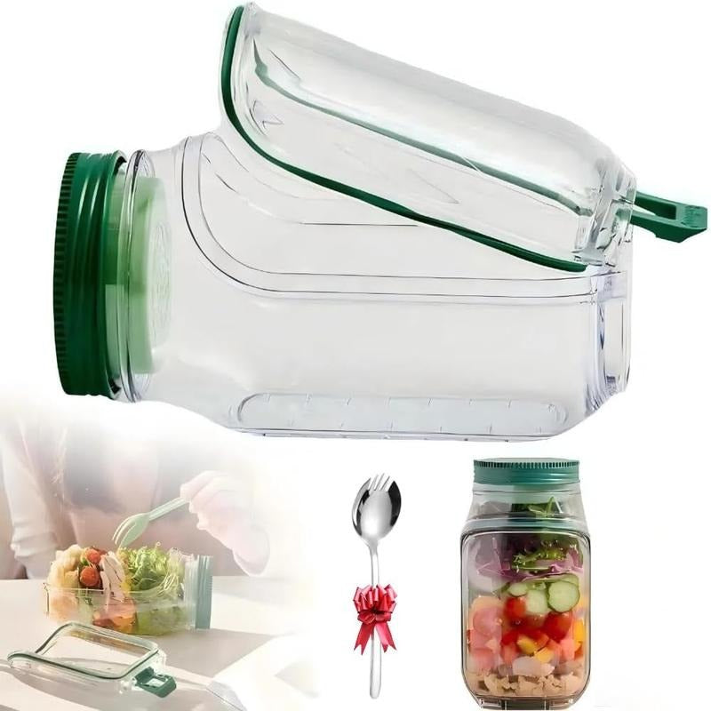 Side-Open Salad Jar