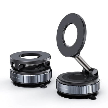 🔥 Retractable Car Phone Mount - 360° Magnetic Holder