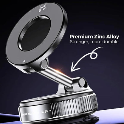 🔥 Retractable Car Phone Mount - 360° Magnetic Holder