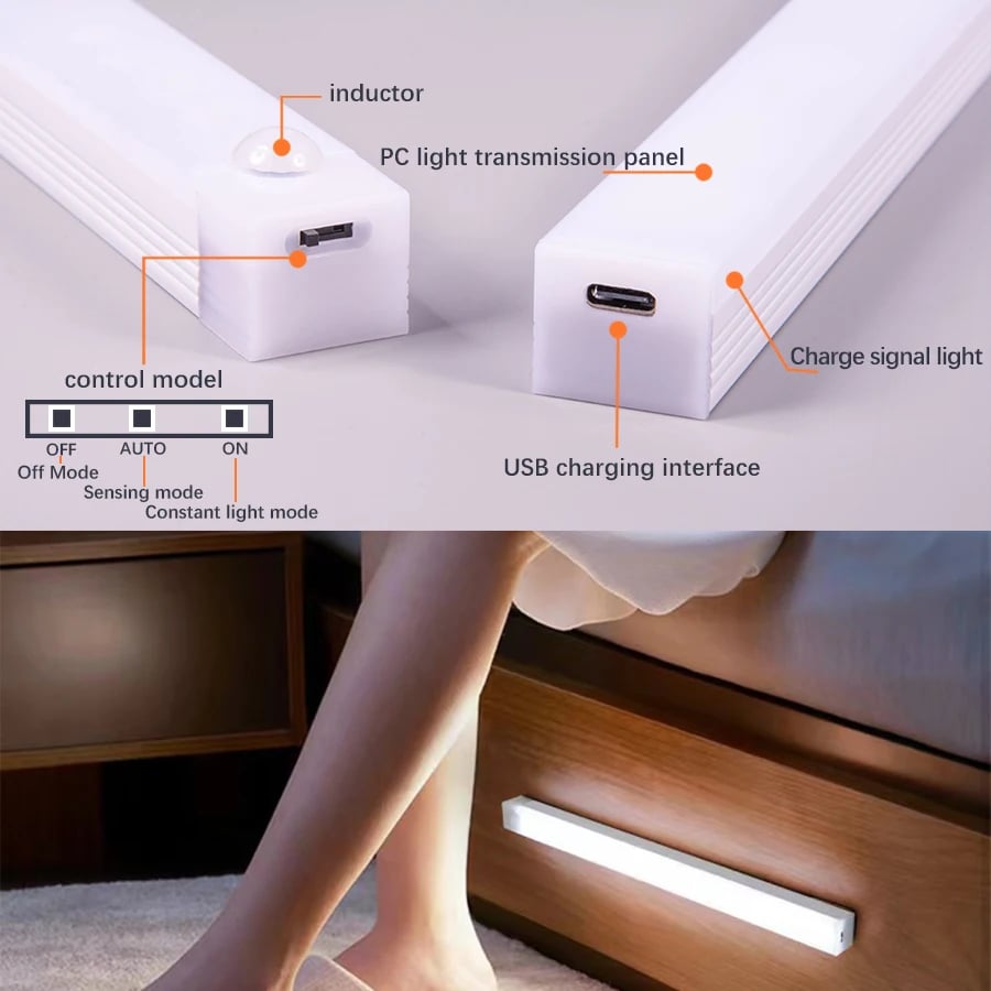 🔥NEW YEAR 49% OFF SALE💡 - Punch-free Smart Sensor Magnetic Rechargeable LED Lights