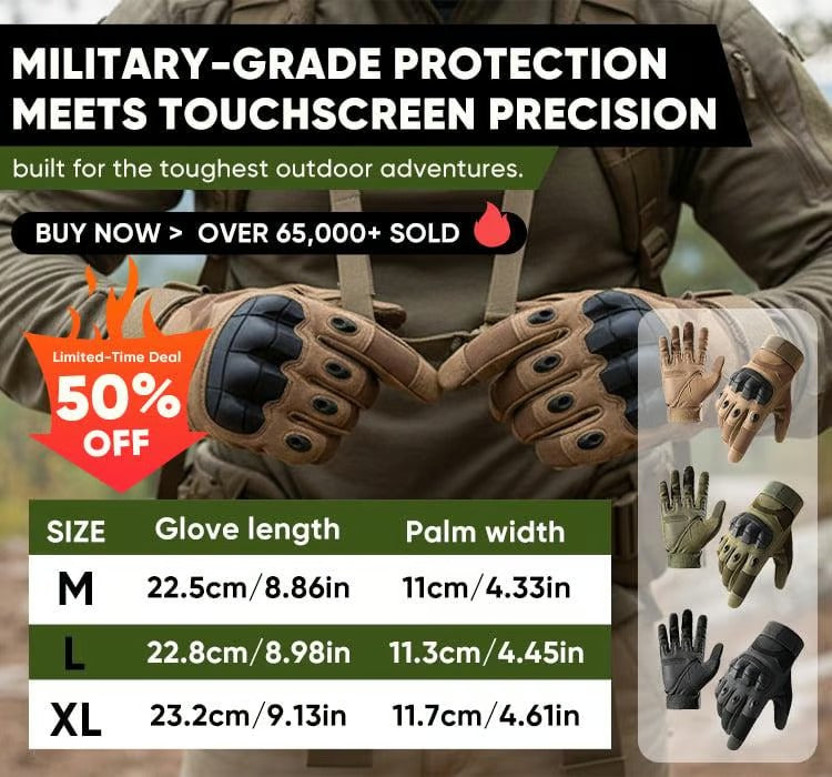 🏆LAST DAY SALE 50% OFF - 🔥Heavy Duty Tactical Gloves🧤Unrivaled Protection & Performance