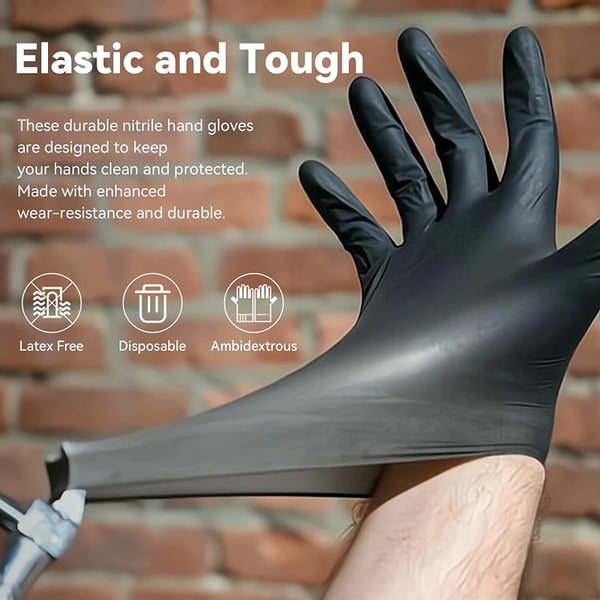 🎄Christmas 50% off🎁Nitrile Pro Gloves – Heavy Duty, Slip & Stain Resistant, Scratch Resistant