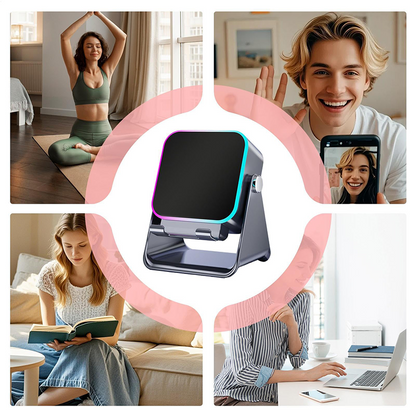🎶📱  5-in-1 Wireless Induction Bluetooth Speaker with Adjustable Phone Stand