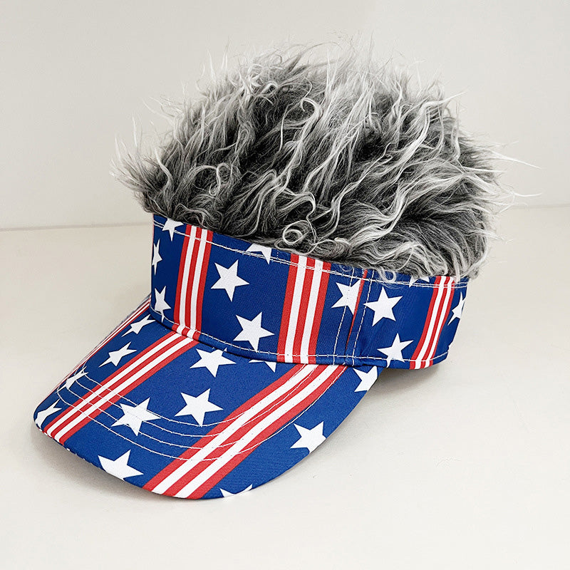Novelty Wig Baseball Cap