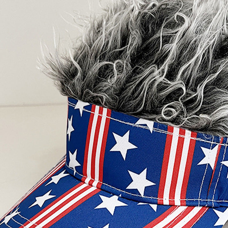Novelty Wig Baseball Cap