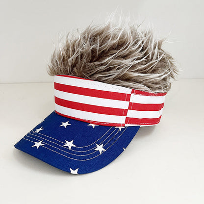 Novelty Wig Baseball Cap