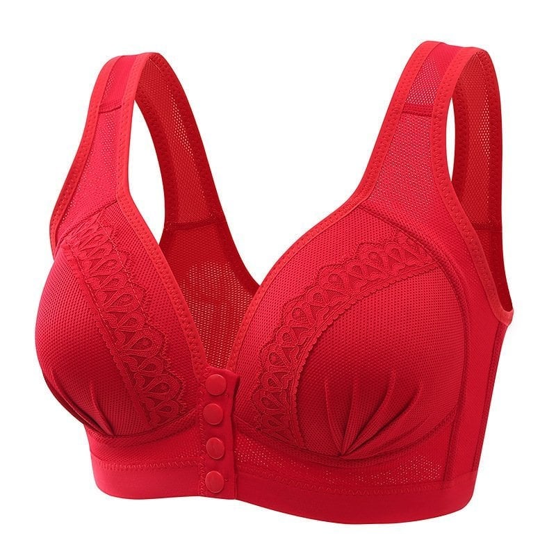 BUY 1 GET 1 FREE - Front Button Breathable Skin-Friendly Cotton Bra