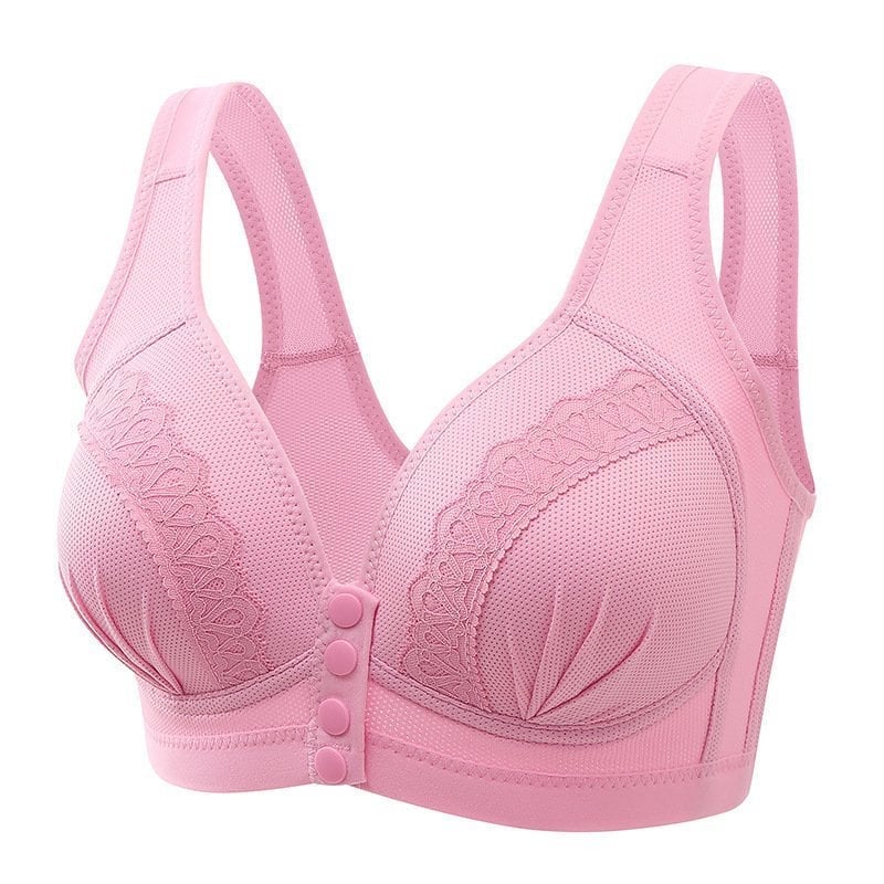 BUY 1 GET 1 FREE - Front Button Breathable Skin-Friendly Cotton Bra