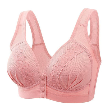 BUY 1 GET 1 FREE - Front Button Breathable Skin-Friendly Cotton Bra